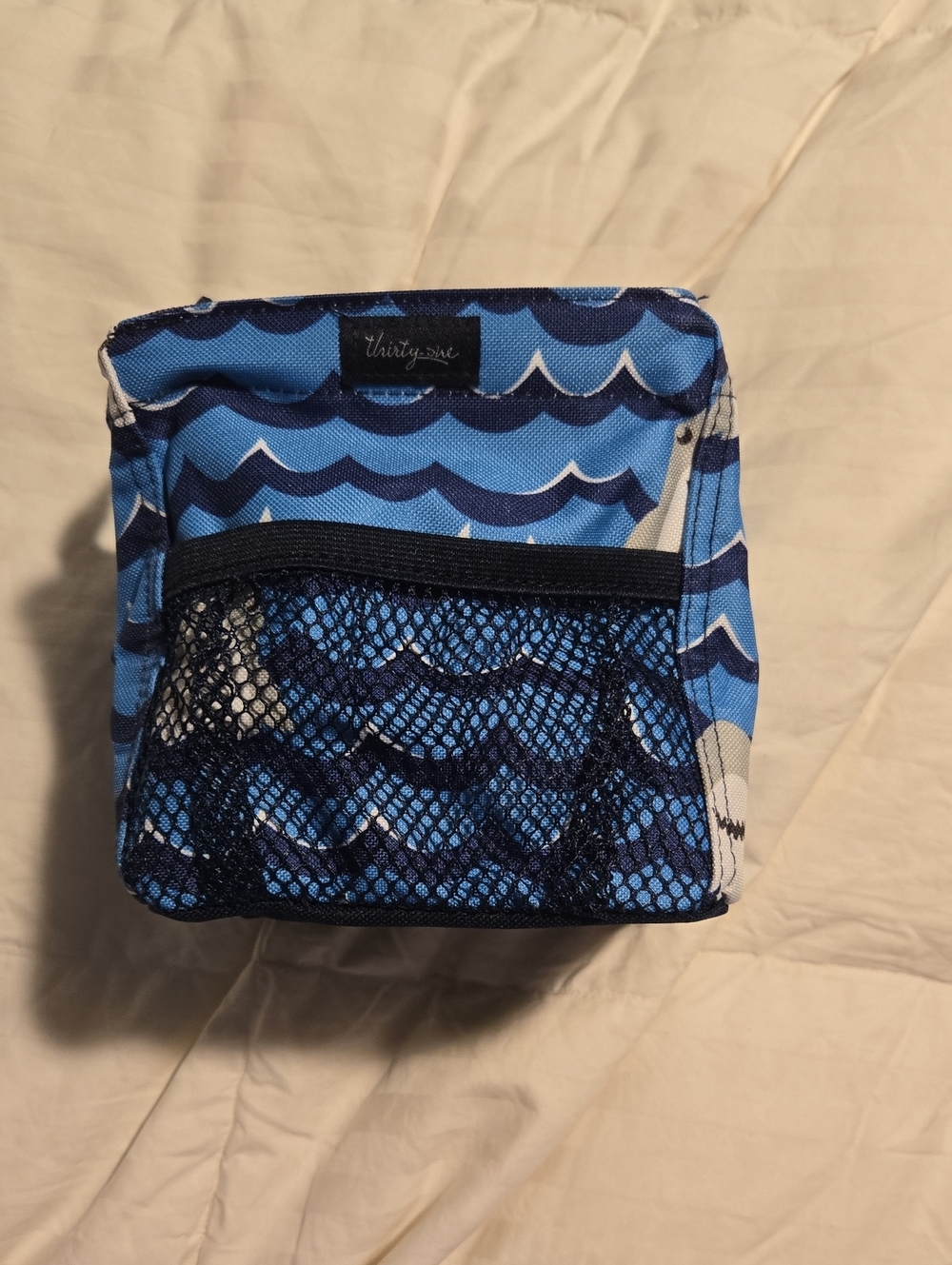 thirty-one Blue Wave Mesh Front Littles Carry-all Caddy In Shark Pattern